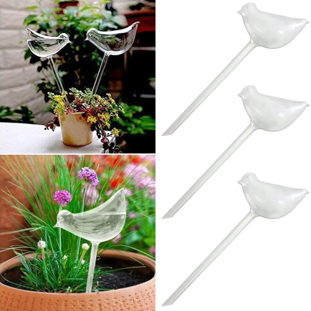 Plant Watering Globe - Bird Shape Clear Automatic Flower Watering