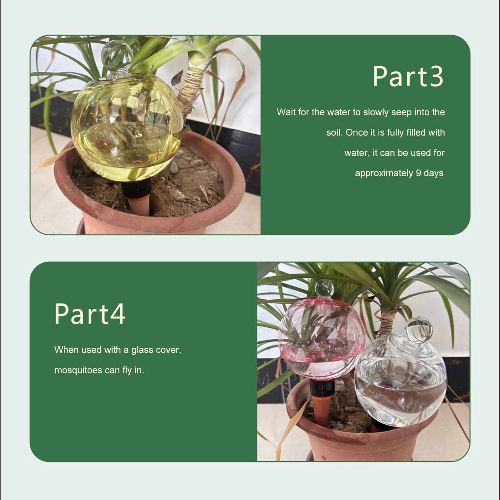Plant Watering Globe - Self Watering Globes 500ML Automatic Plant