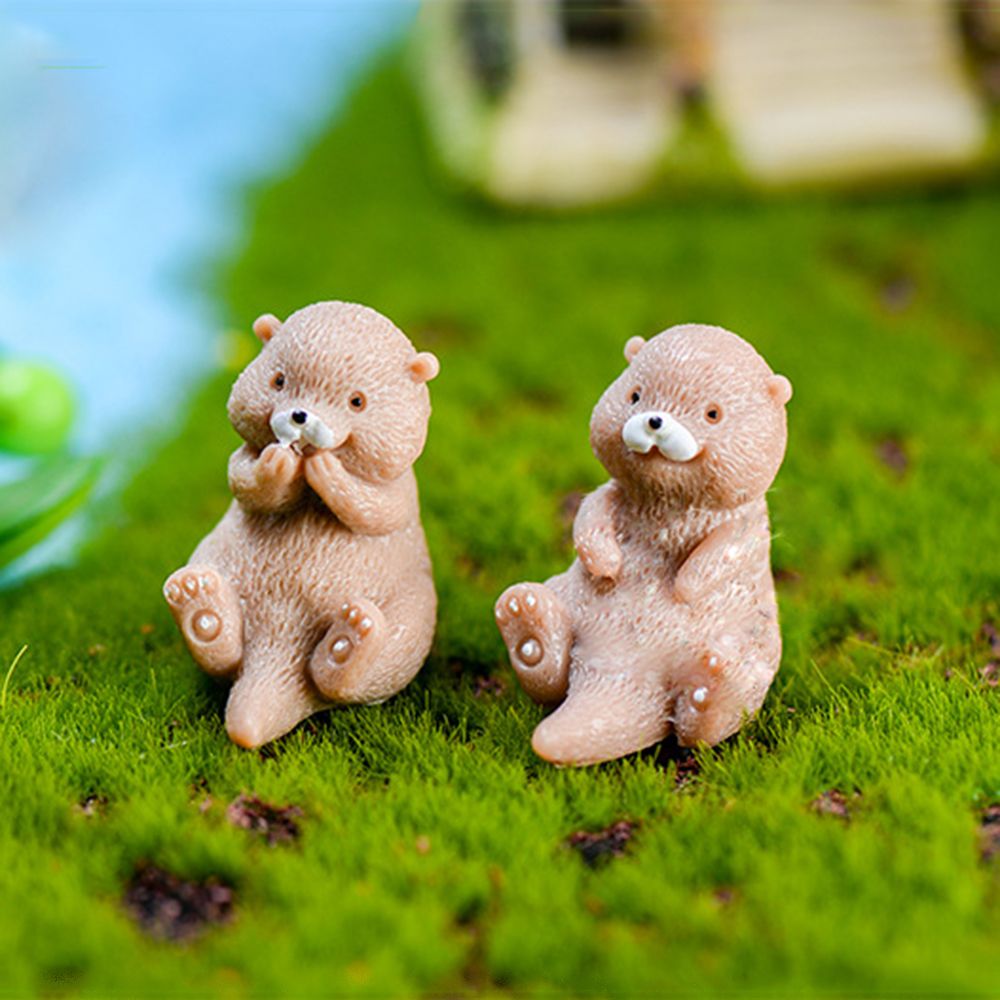 Smart Garden Diy - Otters Figurine Mini Home Decor Fairy