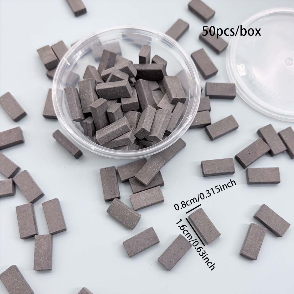 1box 50pcs bricks in Red Grey  - Smart Garden Diy ulasan dan harga
