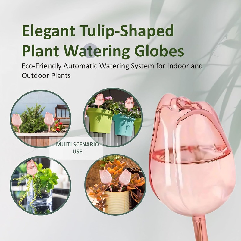 Pink Tulip Plant Watering Ball - Plant Watering Globe ulasan dan harga