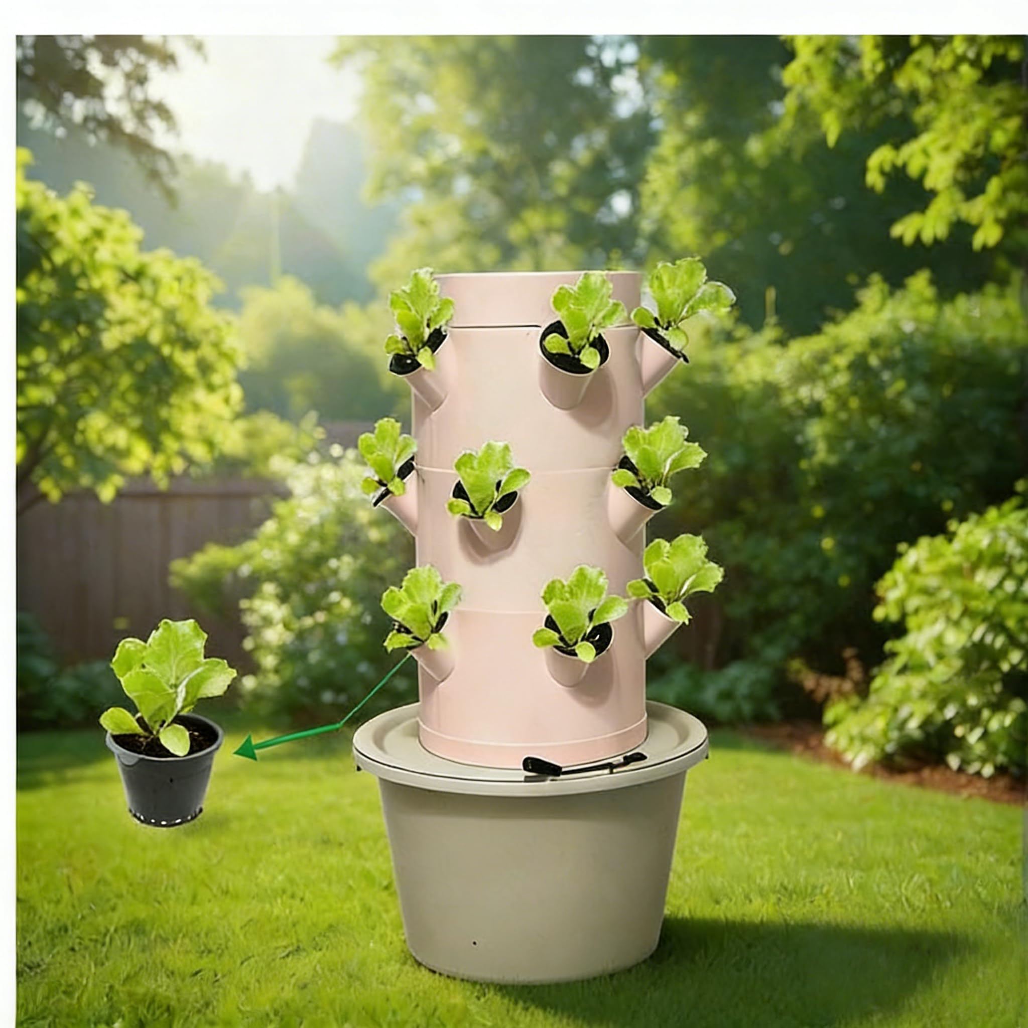 Vertical Hydroponic Growing Sy - Smart Garden Vertical Planter ulasan dan harga