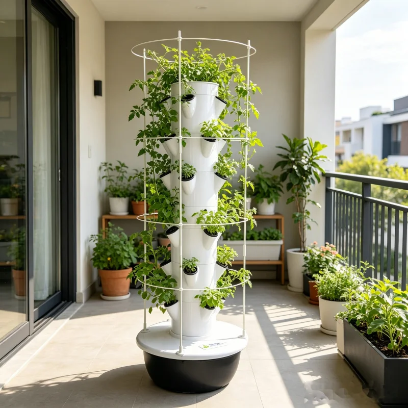 9 Layer Aeroponic Hydroponic V - Smart Garden Vertical Planter ulasan dan harga