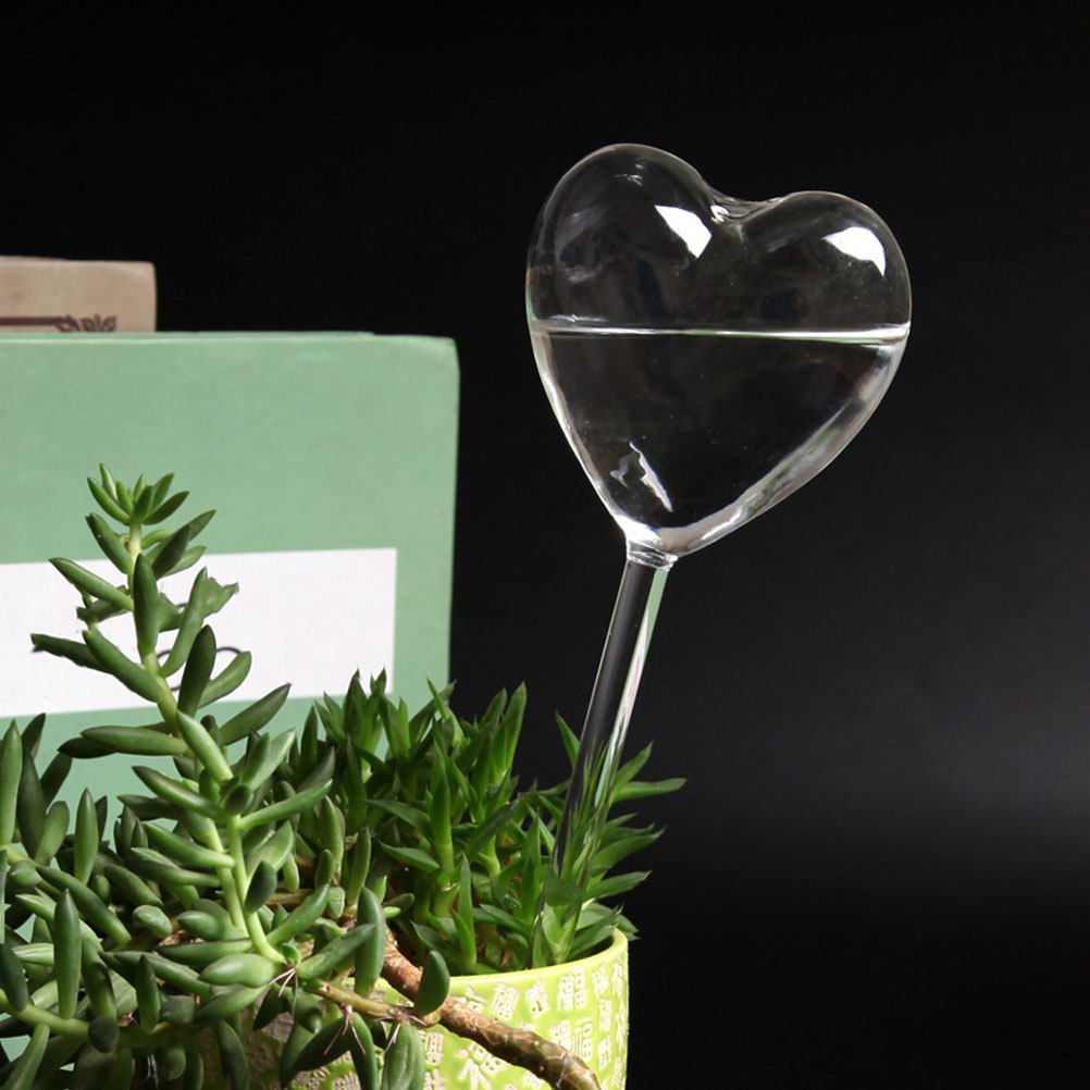 3Pcs Heart Shaped Glass Self W - Plant Watering Globe ulasan dan harga