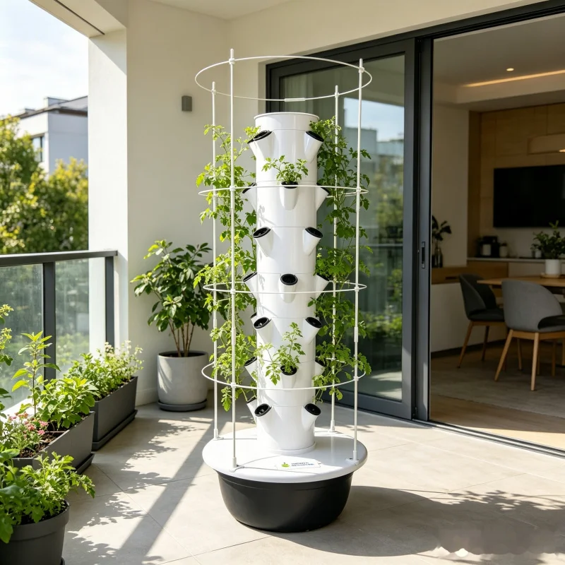 9 Layer Hydroponic Tower Indoo - Smart Garden Vertical Planter ulasan dan harga