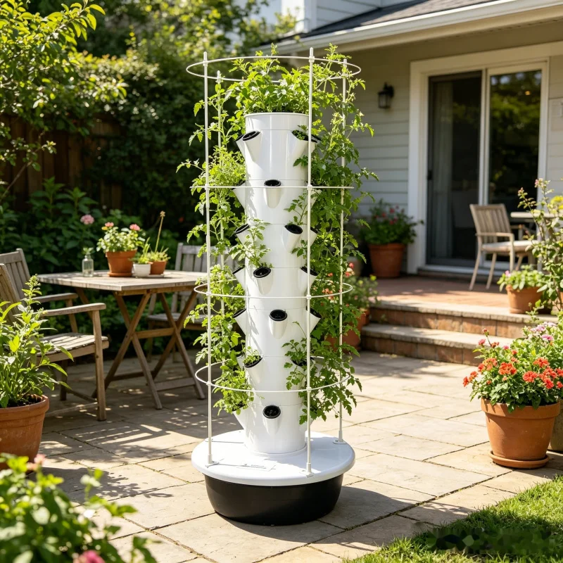 9 Layer Hydroponic Tower Indoo - Smart Garden Vertical Planter ulasan dan harga