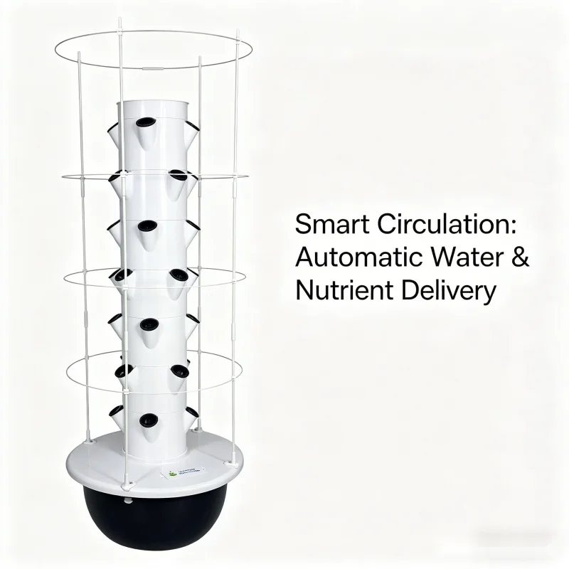 9 Layer Hydroponic Tower Indoo - Smart Garden Vertical Planter ulasan dan harga
