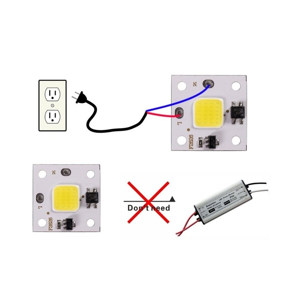 10W COB module 220V LED Chip D - Smart Garden Diy ulasan dan harga