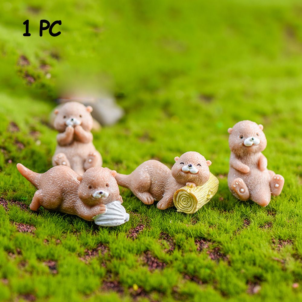 Otters Figurine Mini Home Deco - Smart Garden Diy ulasan dan harga