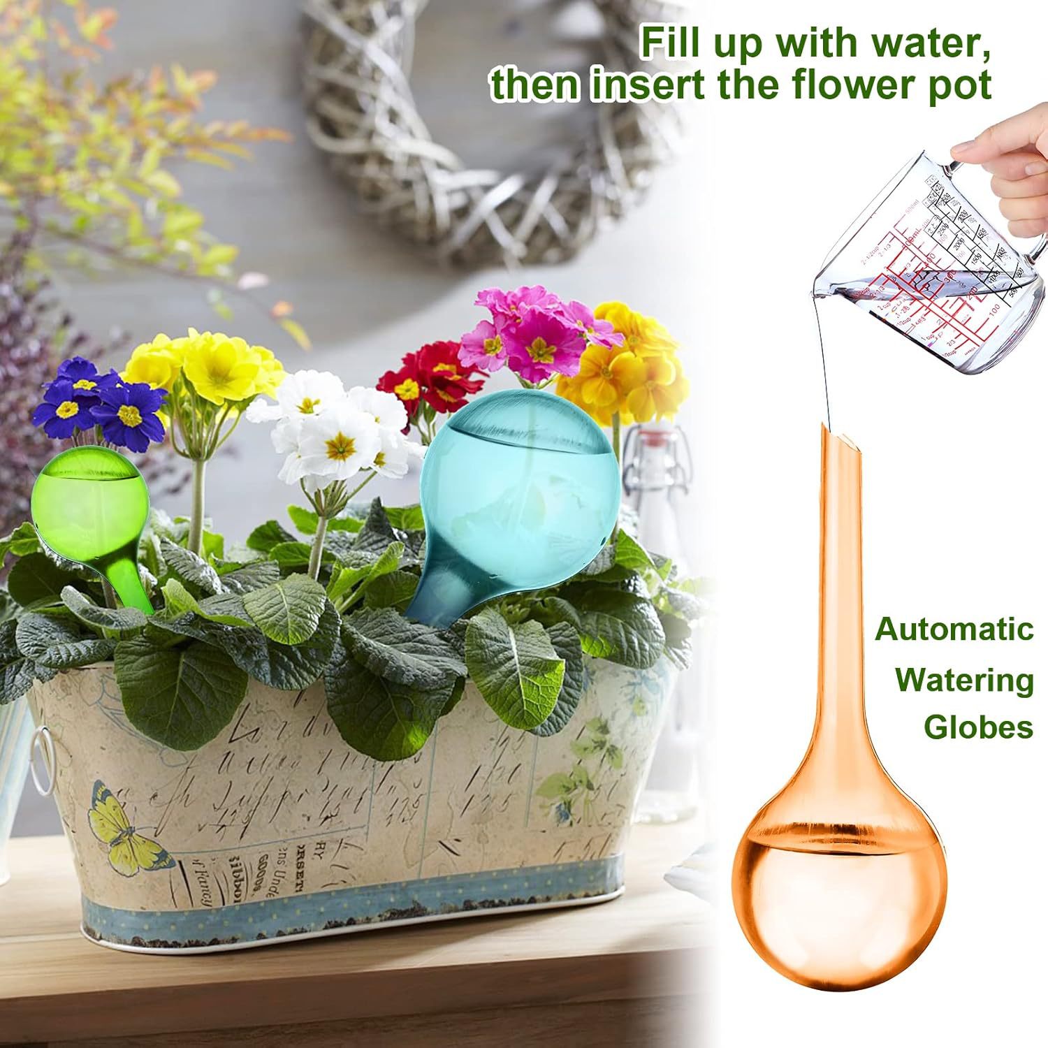 4pcs Automatic Plant Watering  - Plant Watering Globe ulasan dan harga