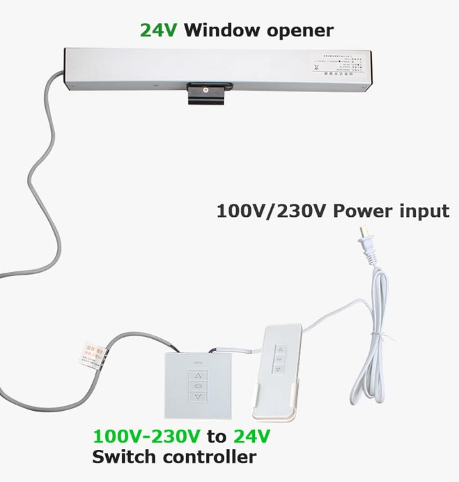 DC 600 or 700 or 800mm SMART L - Automated Greenhouse Vent ulasan dan harga