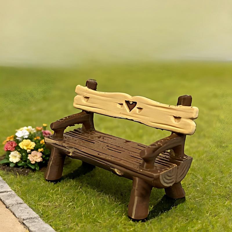 2Pcs 1/12 Miniature Bench Doll - Smart Garden Diy ulasan dan harga